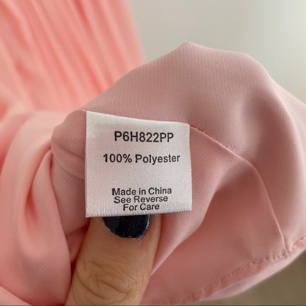 Parker Lily Strapless Mini Dress Blush Pink XS - Picture 8 of 11